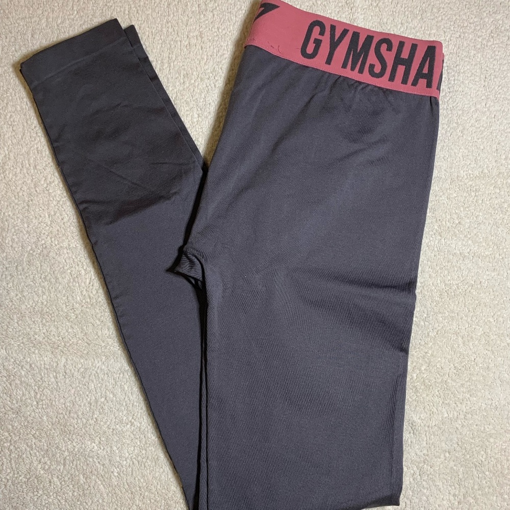 gymshark pink waistband leggings